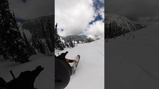 First time snowboarding in 🇨🇦 snowboard gopro baldface [upl. by Eberly]