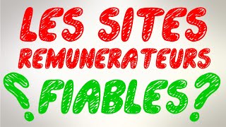 LES SITES RÉMUNÉRATEURS SONTILS FIABLES  2023 [upl. by Demetrius]