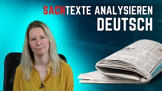 Sachtexte analysieren  Deutsch Oberstufe Abitur [upl. by Lhadnek84]