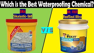 Sikalastic 560 vs Dr Fixit Roofseal Ultra  Sika vs Dr Fixit  Liquid Waterproofing [upl. by Sinaj238]