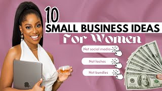 10 Small Business Ideas YOU can start under 100 As A WOMAN Make Money From Home [upl. by Massimiliano791]