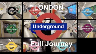 London Underground  All 11 Lines Journey 2024 [upl. by Neladgam]