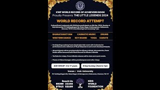 KWF WORLD RECORD ACHIEVERS BOOK  2024 Video 7 [upl. by Etnuaed]