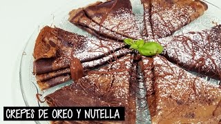 Cómo hacer MASA para CREPES de OREO y NUTELLA [upl. by Yetty399]