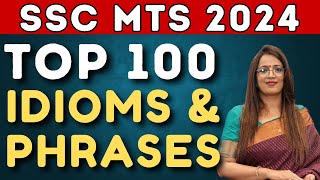 Target SSC MTS 2024  Top 100 Important Idioms amp Phrases  Vocab  PYQs  By Rani Maam [upl. by Haughay]