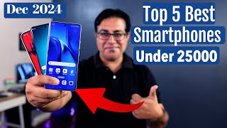 Top 5 Best Phone Under 25000 in Dec 2024 I Best Smartphones Under 25k [upl. by Newell]