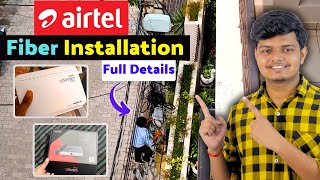 Airtel Xstream Fiber Installation  FREE Router Installation Charges Plans 499 Full Details [upl. by Zaragoza600]