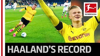 Erling Haalands Record  5 Goals in 56 Minutes for Dortmund [upl. by Aliuqahs]