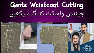 waistcoat cutting by scale واسکٹ کی مکمل کٹنگ سیکھیں [upl. by Daisie681]