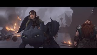 How To Train Your Dragon  Toothless VS Red Death Full Battle Scene [upl. by Sedlik]