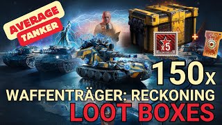 150 x Waffenträger Reckoning Loot boxes Opening  Was it worth it   World of Tanks [upl. by Jada584]