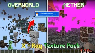 XRay Texture Pack For Minecraft Pe 120 With Night Vision [upl. by Elacim931]