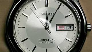 SEIKO SPIRIT PERPETUAL CALENDAR SBQL007 [upl. by Wareing]