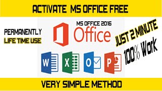 How to Activate MS Office 2016 for FREE 100 Working CollegeofEngineers [upl. by Rosalee]