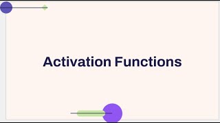 Activation Function  Neural Network شرح [upl. by Aehsan]