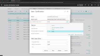 Business Central short video Manage saved report settings Used options and filters [upl. by Ayt]