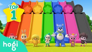 Learn Colors with Slide and More  Compilation  Colors for Kids  Pinkfong amp Hogi Nursery Rhymes [upl. by Dag648]