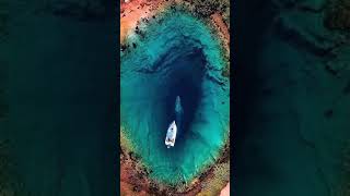 Cetina river source or the Eye of the Earth aerial view 💙 cetinariver croatia eyeoftheearth [upl. by Aleira490]