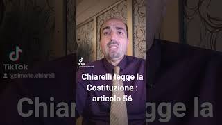 Chiarelli legge la Costituzione articolo 56 [upl. by Jehiah]