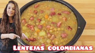 Cómo hacer las LENTEJAS MAS DELICIOSAS COLOMBIANAS Fáciles [upl. by Eanat]