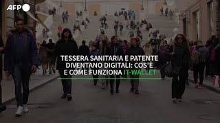 Tessera sanitaria e patente diventano digitali cose e come funziona ITWALLET [upl. by Naugan254]