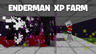 EASIEST ENDERMAN XP FARM  Bedrock amp Java [upl. by Ivo]