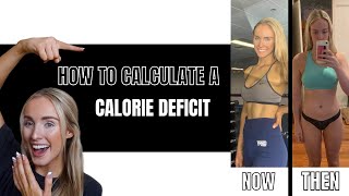 HOW TO CALCULATE A CALORIE DEFICIT  FAT LOSS [upl. by Eirollam]