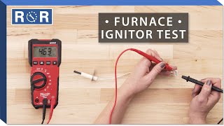 Carrier Bryant  LH33ZG001  Continuity Test Gas Furnace Ignitor [upl. by Eicul]