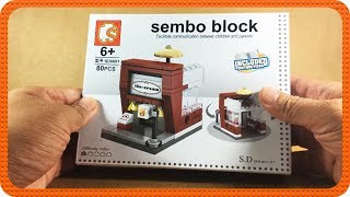 HaagenDazs Ice Cream Shop Building Blocks Sembo Block SD6601  SPEED BUILD [upl. by Hoye818]