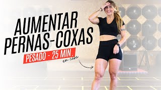 Treino Pesado para Aumentar Coxas  Quadríceps em casa [upl. by Gardell242]