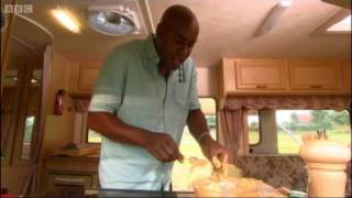 Tandoori Tikka Prawn Barbecue Kebabs  Ainsley Gourmet Express  BBC [upl. by Aerdnac]