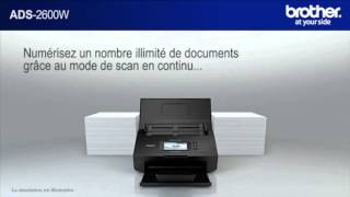 Scanner professionnel ADS2600W  Brother [upl. by Haram]