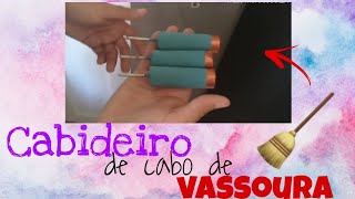 Como fazer CABIDEIRO de bolsa com CABO DE VASSOURA e parafuso [upl. by Leissam]