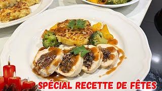 Recette de Ballotines de Poulet Farcie avec Rosti 🎇🎄🎅 Spécial fêtes [upl. by Delmer247]