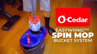 NEW OCedar EasyWring RinseClean Spin Mop amp Bucket System  Unboxing Review Setup How To Review [upl. by Abagael322]