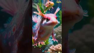 Axolotl Fish facts informative funfacts animals TukkaPrograme [upl. by Ahseetal]