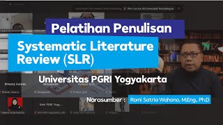 Pelatihan Penulisan Systematic Literature Review SLR for Beginner [upl. by Claman33]