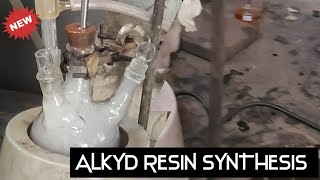 Alkyd Resin Synthesis  Experimental setup 1 alkyd alkydresin chemistry monoglyceride [upl. by Airal]