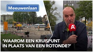 Rotonde MeeuwenlaanJohan van Hasseltweg wordt kruispunt [upl. by Cryan]