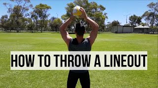 How to Throw a Rugby Lineout  Rugby Skills Tutorial [upl. by Wareing]