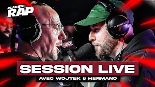 Wojtek amp Hermano saffrontent en live  PlanèteRap [upl. by Ahtiek]