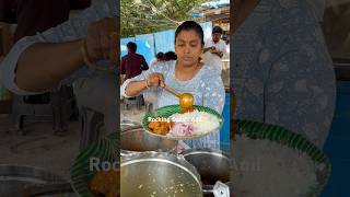 Rodsaide street food hard working streetfood hyderabad indiafood roadside unlimitedmeals lady [upl. by Bradshaw]