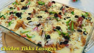 Chicken Tikka LasagnaLasagna With White SauceWith Temptations [upl. by Angi814]