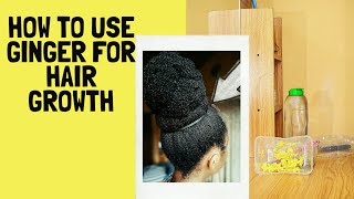 HOW TO USE GINGER FOR HAIR GROWTH [upl. by Corin]