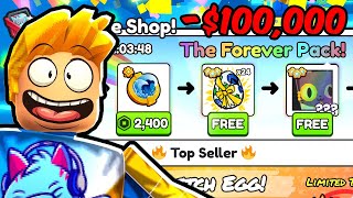 Spending 100000 On The Forever Pack V2 In Pet Simulator 99 [upl. by Agnese]