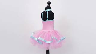 FPC25042A  1st Position Cutout Neckline Tutu with Contrast Trim [upl. by Aelahc]