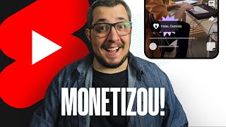 CHEGOU a Monetização do YOUTUBE SHORTS 🔥 Saiba TUDO aqui [upl. by Jeffrey]