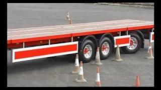 Longer Semi Trailer  Only Longer Trailer in UK undertaking LEGAL road trials under VSO [upl. by Hpesojnhoj]