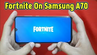 Samsung A70 Fortnite Mobile Gameplay [upl. by Odraleba]