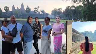 19 🇰🇭 2024  Angkor Wat  Watching the Sunrise angkorwat angkor cambodia temple sunrise [upl. by Aikimat842]